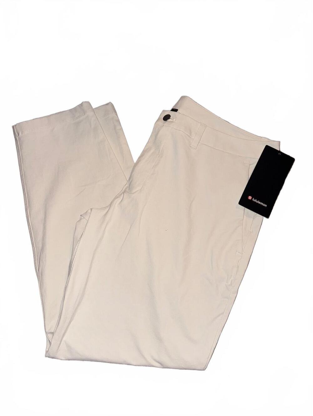 NWT Lululemon ABC Slim-Fit VersaTwill Trousers 36x30 Light Ivory